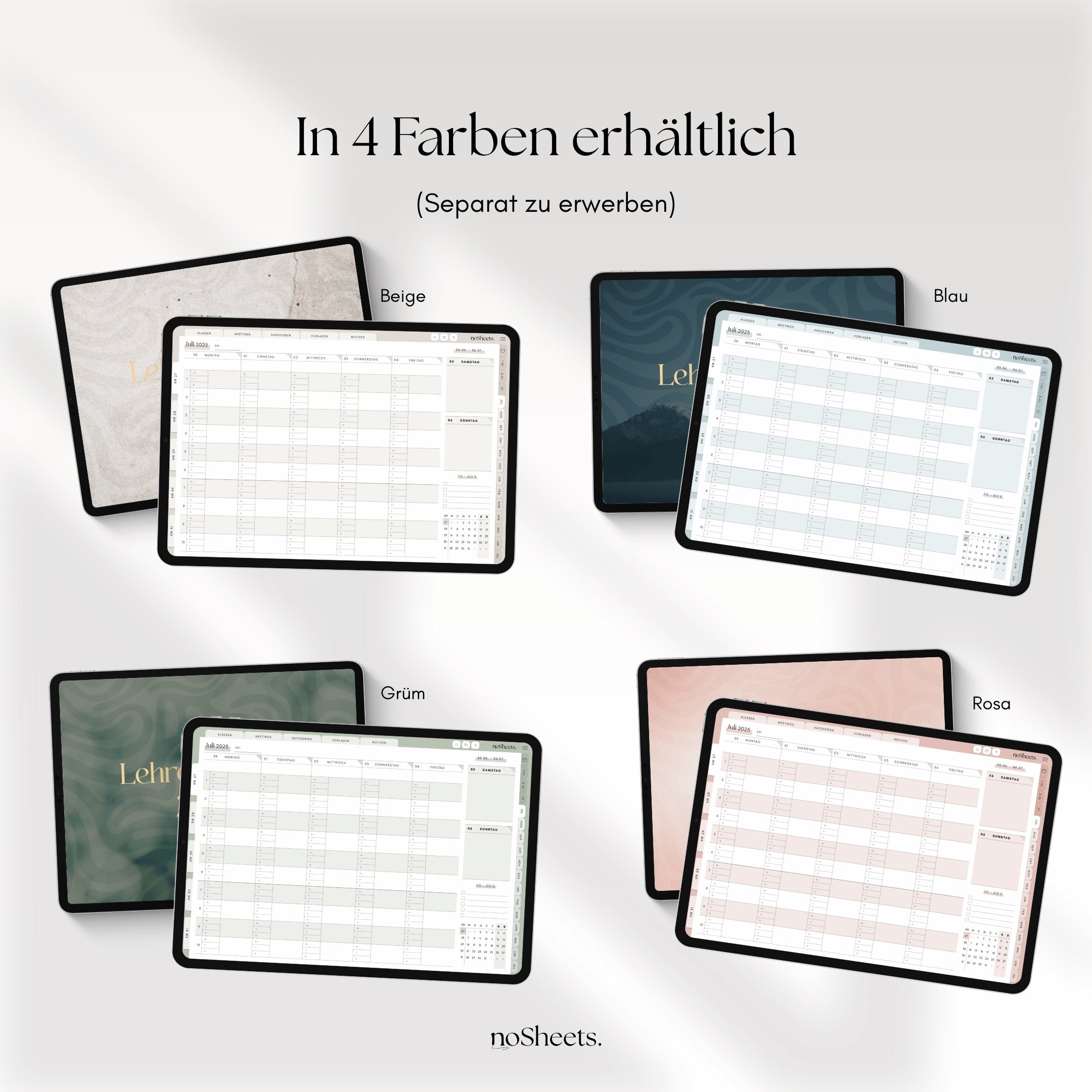 Lehrerkalender 25/26 | Horizontal