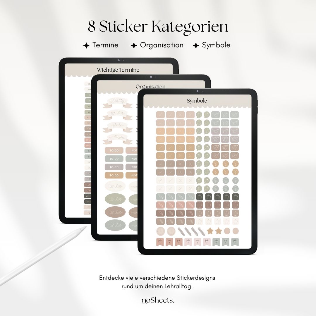 Sticker-Set | für den Lehrerkalender