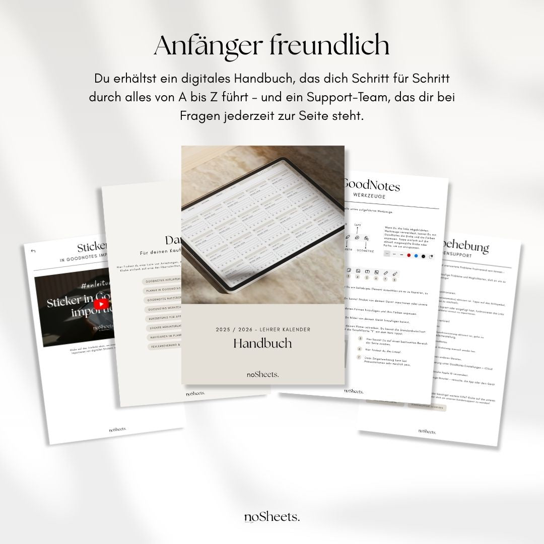 LehrerBundle 26/27 | Planer + Sticker + Schriftart