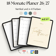 18 Monate Planer 26/27 | Vertikal