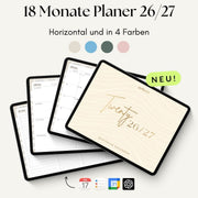18 Monate Planer 26/27 | Horizontal