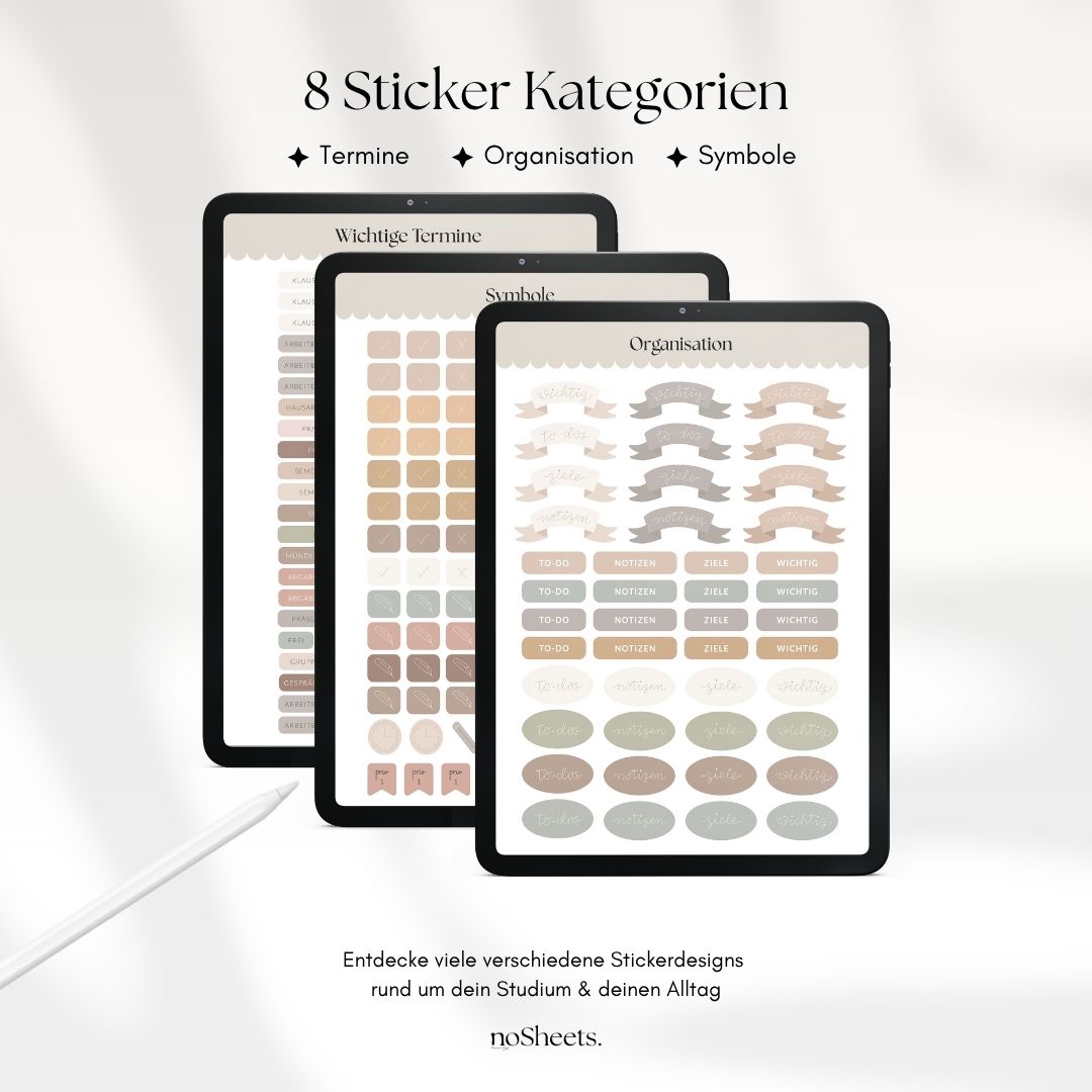 Sticker-Set | für den Studienplaner