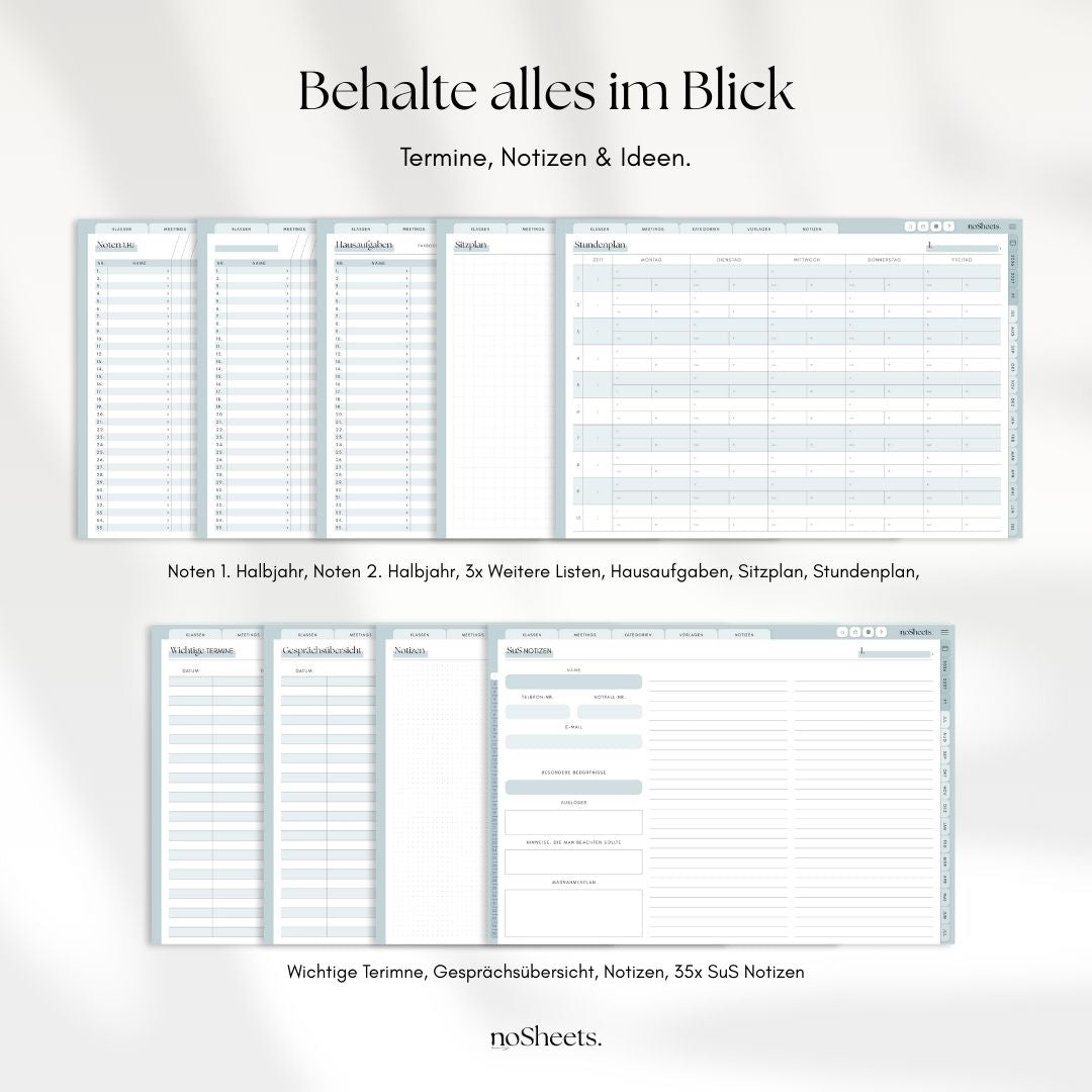 LehrerBundle 26/27 | Planer + Sticker + Schriftart