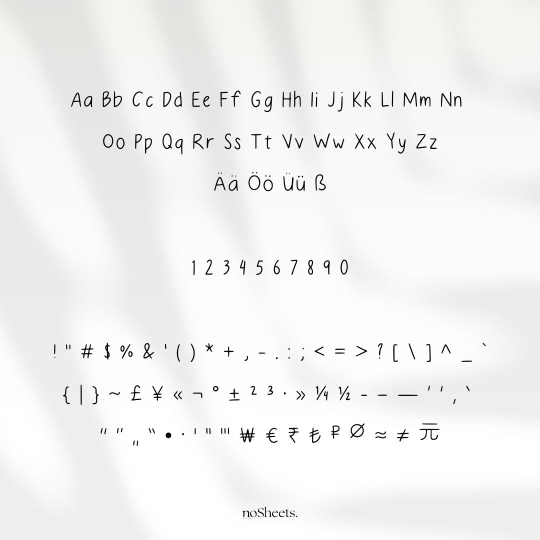 Font | Lumosheet