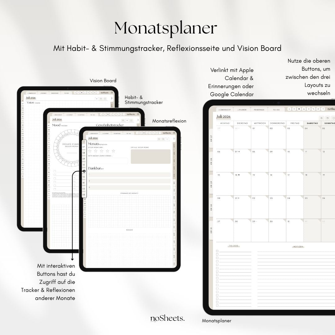 18 Monate Planer 26/27 | Vertikal