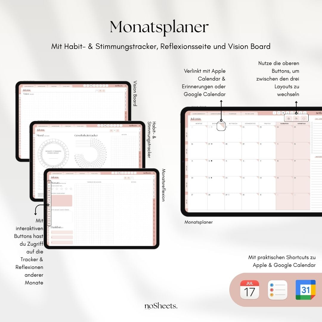 18 Monate Planer 26/27 | Horizontal