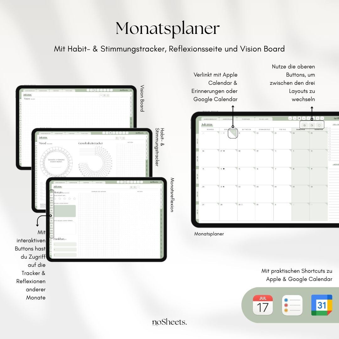 18 Monate Planer 26/27 | Horizontal