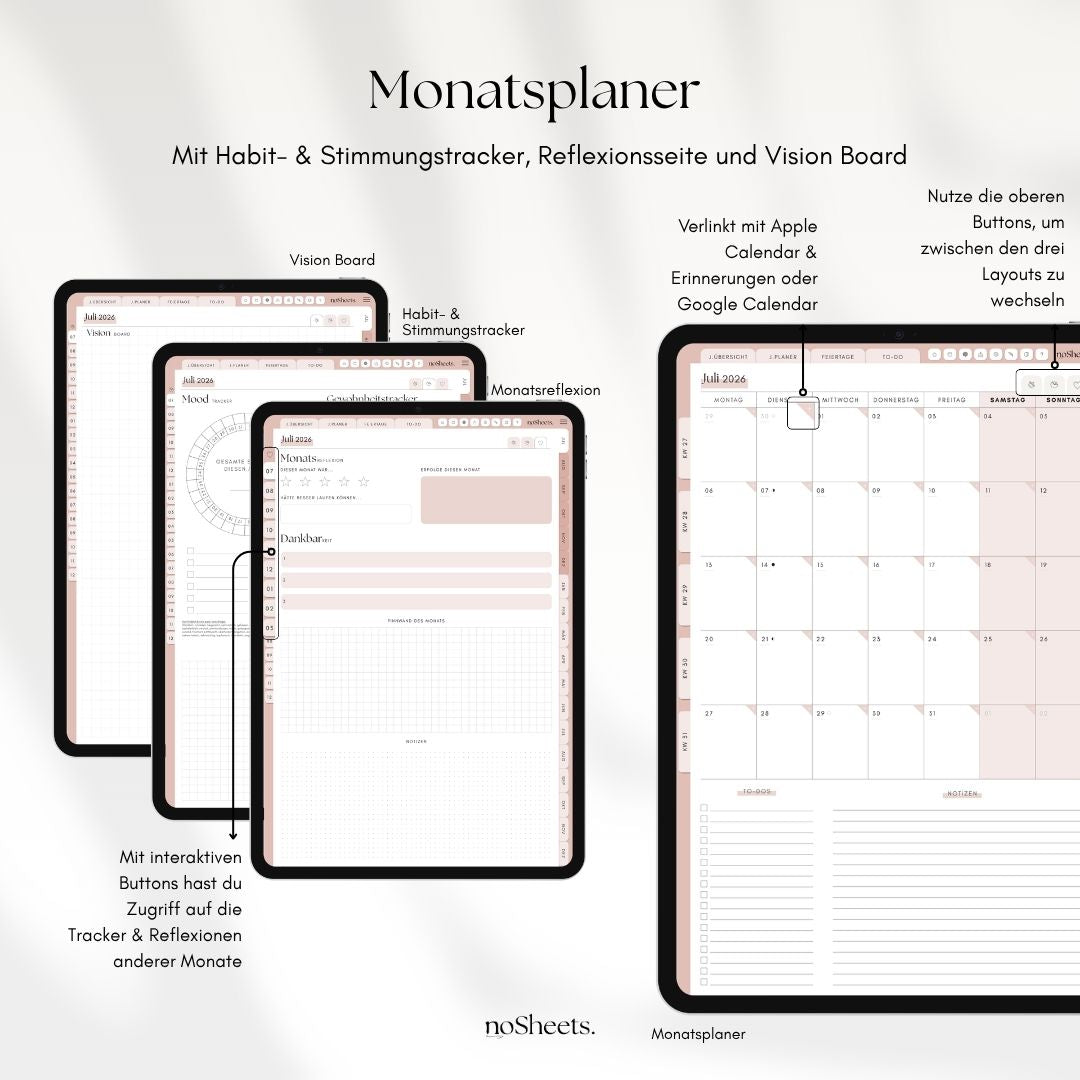 18 Monate Planer 26/27 | Vertikal
