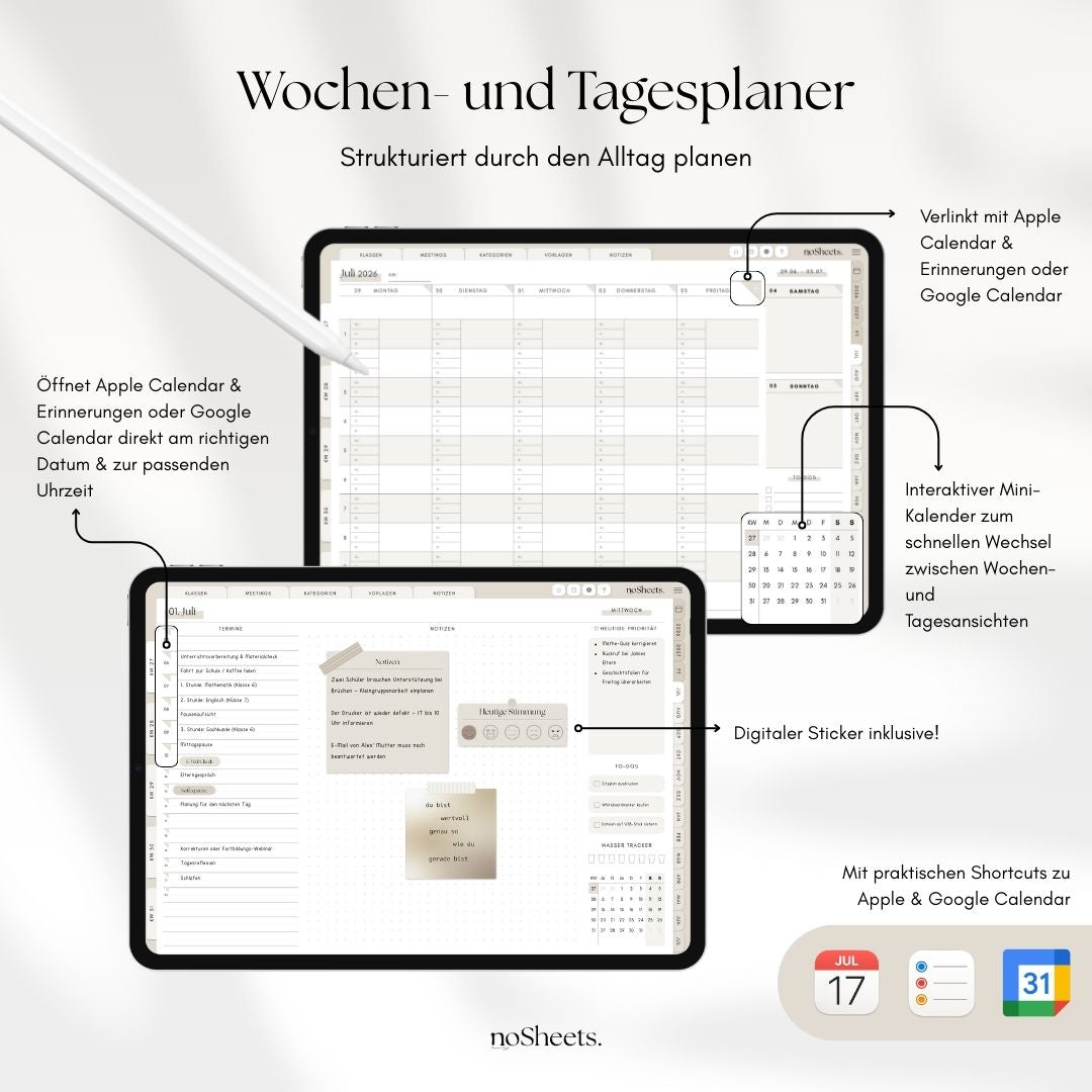 Lehrerkalender 26/27 | Horizontal