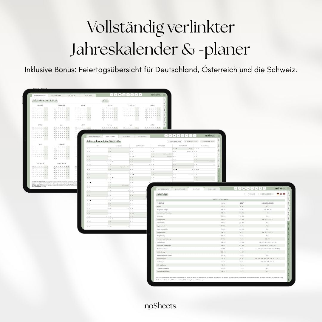 18 Monate Planer 26/27 | Horizontal